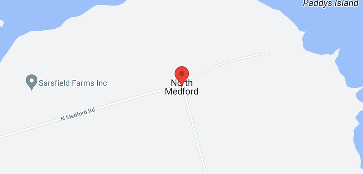 map of 1031 NORTH MEDFORD Road
